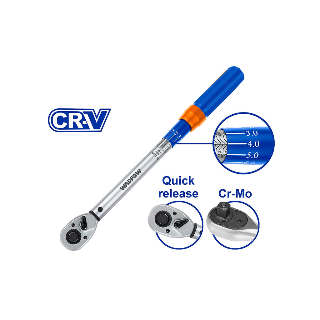 1/2",1/4",3/8" Cr-V + Cr-Mo steel Heat Treatment Preset Torque Wrench WWQ1D WAD-HT