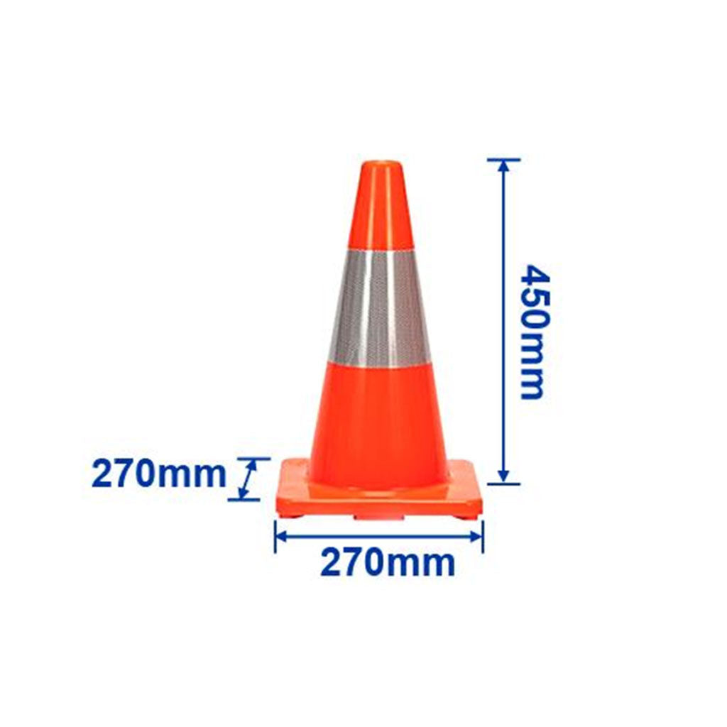 WYJ1A Reflective Collars PVC Traffic Cone 45mm-90mm WYJ1A