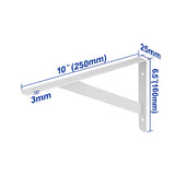 Heavy Duty Reinforced Shelf Support Brackets with 6-Fixing Points (SOLD PER PIECE)