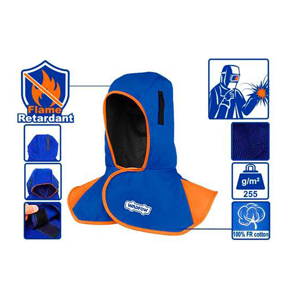 Flame-Retardant Full Protective Welding Hood with Neck Shoulder Drape-Welding Caps WZMC001