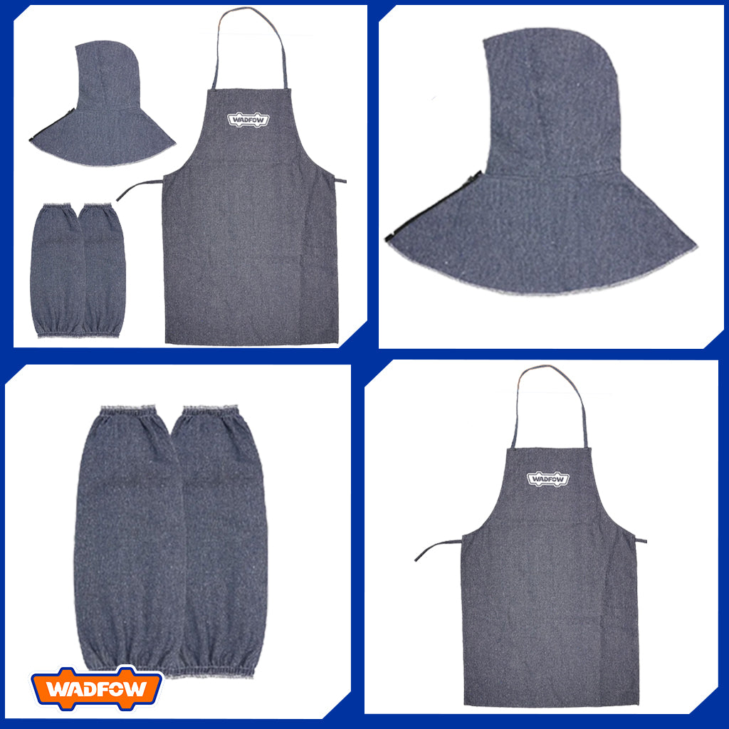 Work Set Apron Sleeve and Denim Hat For Welder WDY1803