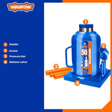 Hydraulic Welded Bottle Jack 50 Ton With Safety Valve For Car