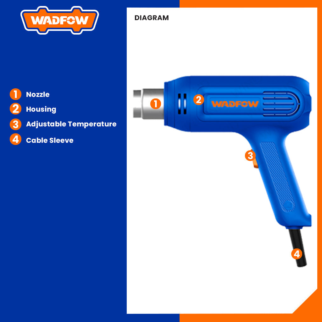 Heat Gun 1600W WHG1516