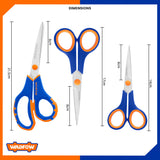 Stainless Steel Scissors Gunting Set of 3 Pcs Scissors WSX4633