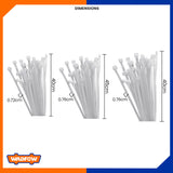 100pcs Multipurpose Nylon Cable Ties Self Locking Zip Ties Cable 2.5, 3.6, 4.8mm