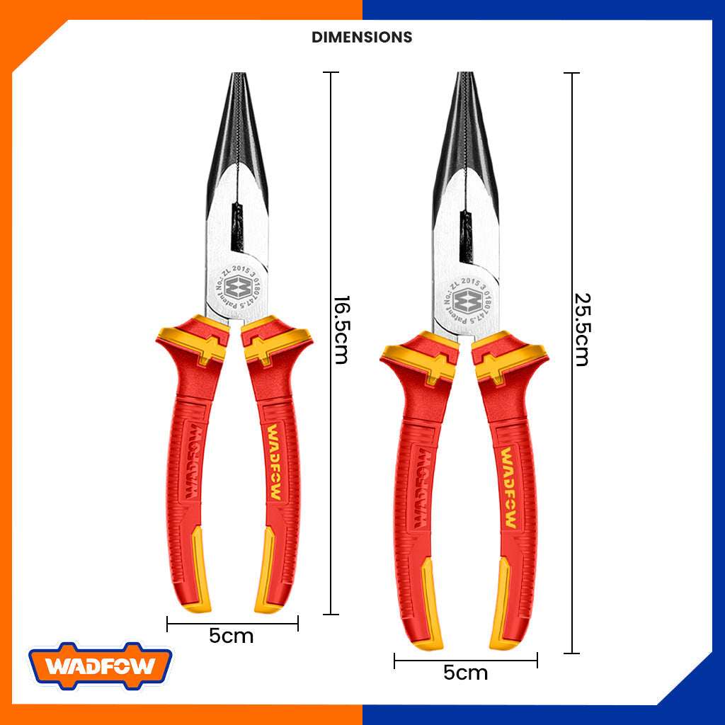 6 & 8 inch Insulated Long Nose Cutting Pliers [SOLD PER PIECE]