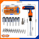 Set of 45 pieces T-Handle Wrench Screwdriver Set WSS8B45