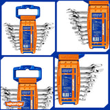 Double Open End Spanner Wrench Tool Set 8Pcs WDS2208