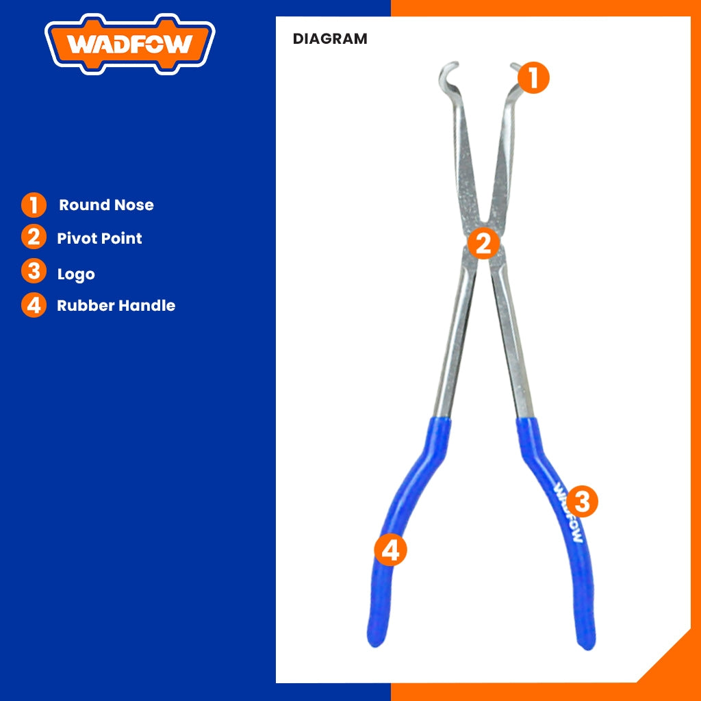 11 Inches / 280mm Long Needle Round Nose Pliers