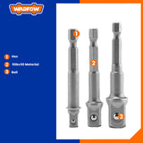 3 Pcs Socket Adaptor 1/4"" / 3/8"/ 1/2""