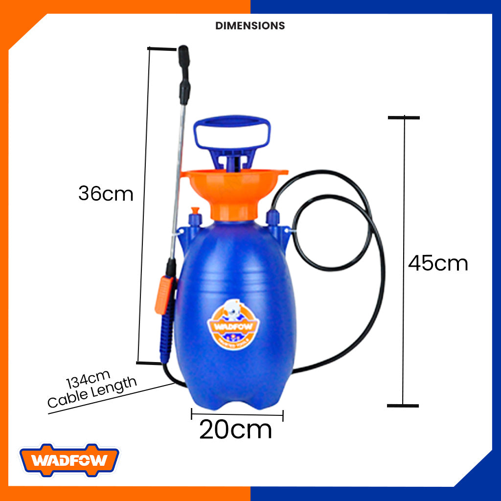 Pressure Hand Pump Misting Sprayer 5 Liters WRS1550