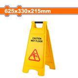 Caution Warning Sign Board for Wet or Damp Floor to Avoid Slipping, Foldable