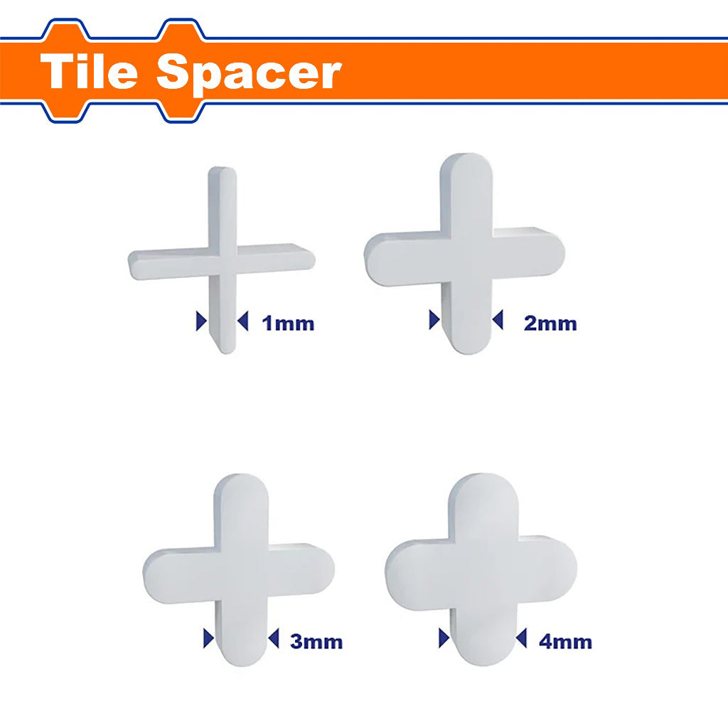 100pcs Tile Spacer 1mm-4mm Tile Leveling System Tile Leveler Spacer Wall Tool Clip