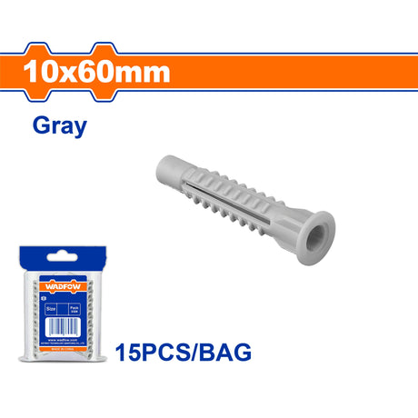 Universal Plastic Anchor Tox PE ?Material (Gray) WAD-HT