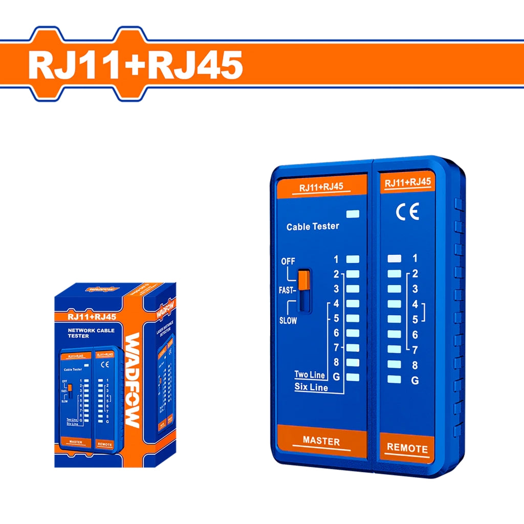 Network Cable Tester LED Display 8P/6P/4P/2P/Shielded Line Measurement WTP9501