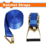 Ratchet Straps Tie Down Hold Secure Cargo Straps (2T-5T x 10m)