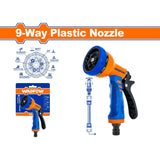 WNE9E34 Garden Spray / Plastic Trigger Nozzle with 9 Different Patterns