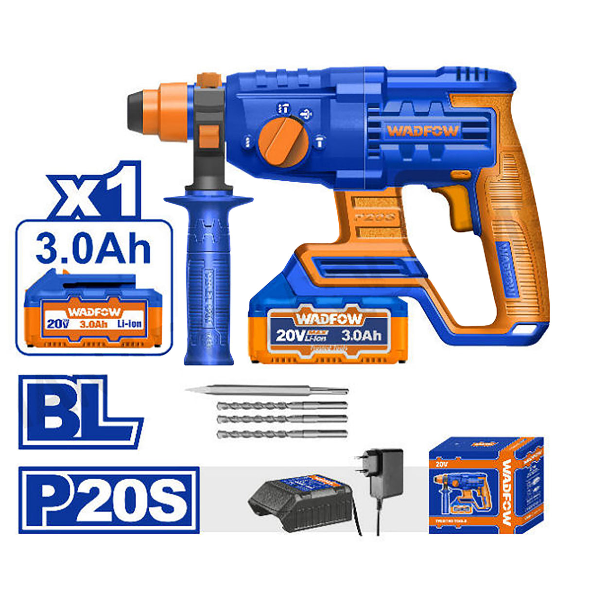 WLM1522 P20 Series Lithium-Ion Cordless Rotary Hammer 20V