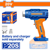 WKH1501 P20S 20V Lithium-Ion Cordless Heat Gun 300/550°C (BARE UNIT)