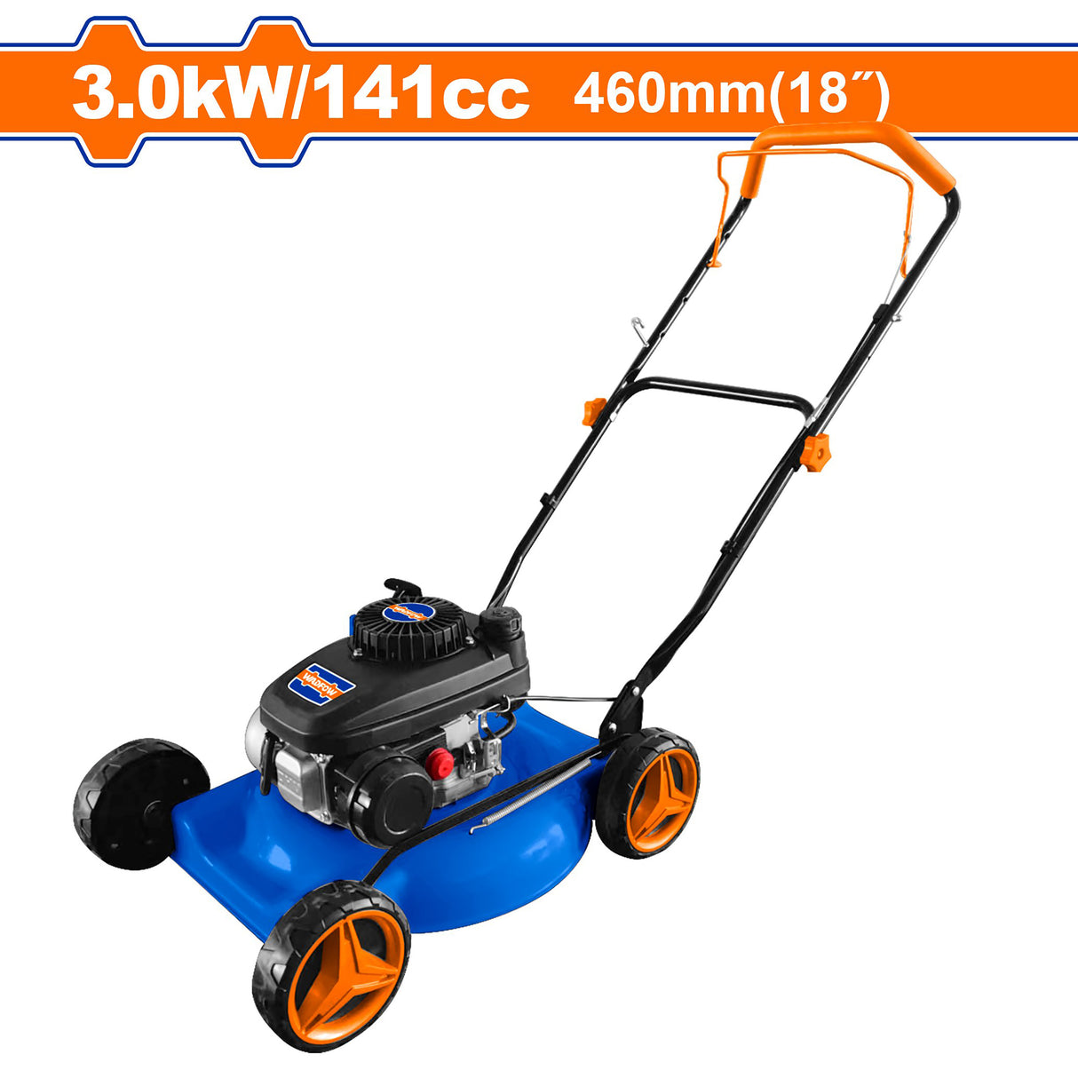 WGM2A18 4.0HP Gasoline Garden Lawn Mower 3.0KW 4-Stroke Engine, Hand Push Type