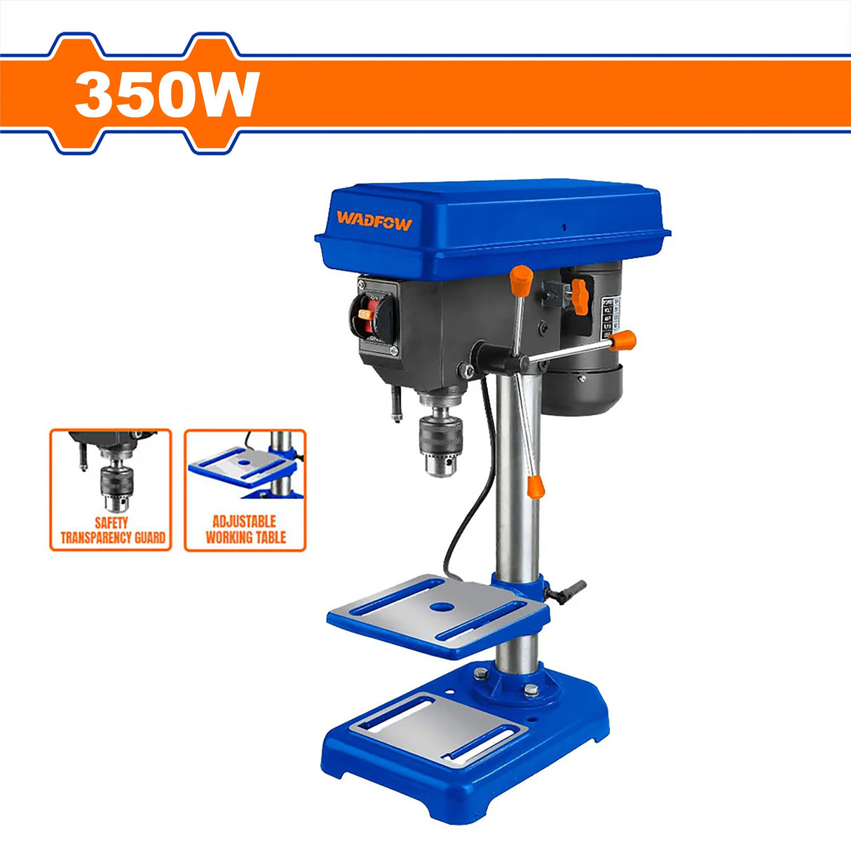 WDP15350P Drill Press 350 Watts (220-240V~60Hz) 580-2650rpm