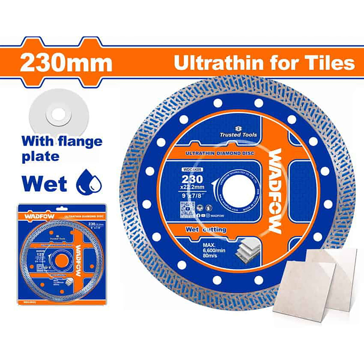 4inches-9inches Wet & Dry Ultrathin Diamond Disc For Bricks Limestone Stone WAD-HT