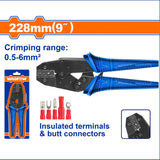 9inch Ratchet Crimping Pliers 0.5-6mm² | 1.5-6mm² | 0.5-6mm² SOLD PER PIECE WAD-HT