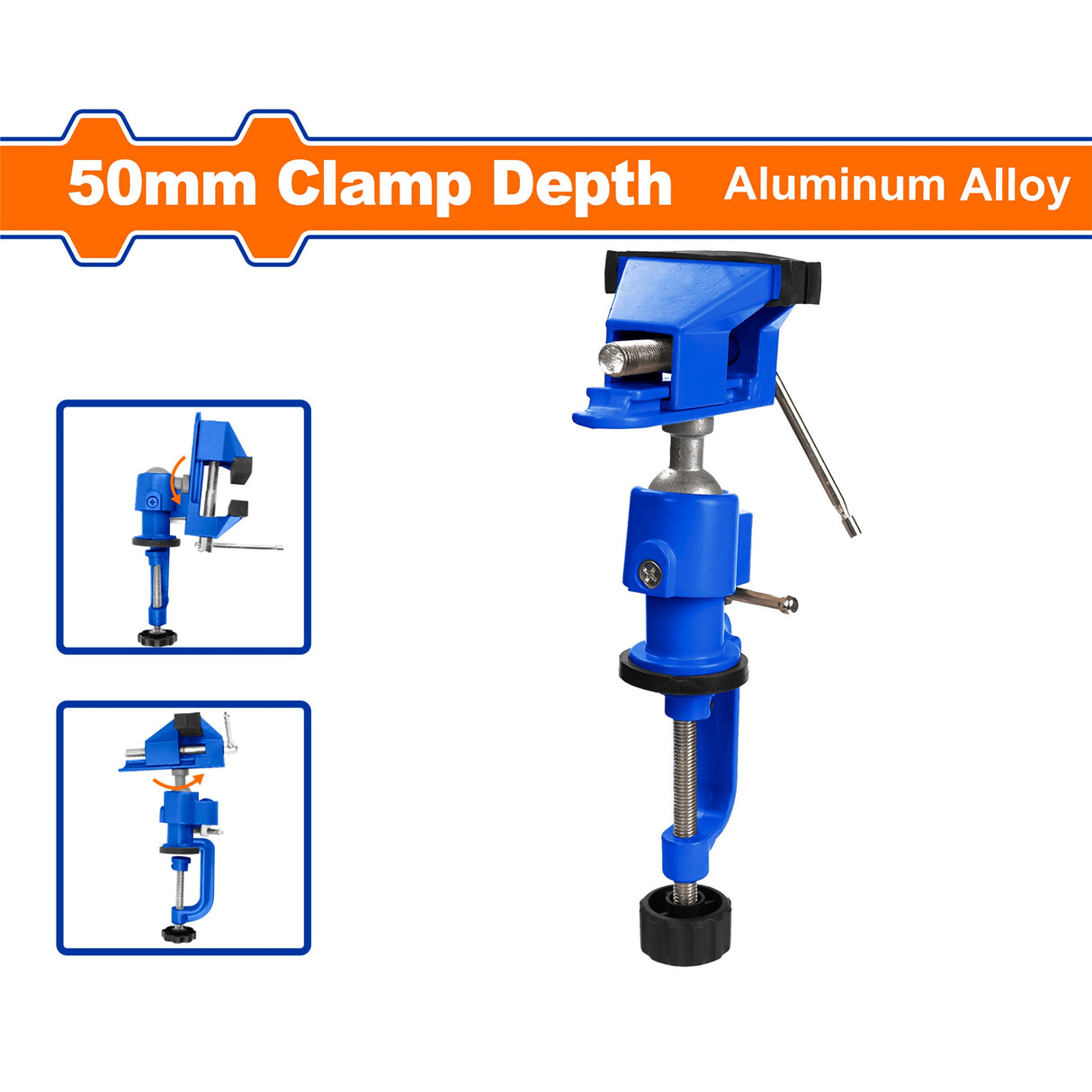 WABV1550 50mm Aluminum Alloy Mini Fixed Table Vice WAD-HT