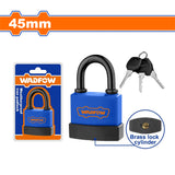 WPD9445 45mm Weatherproof Laminated Iron Padlock Includes 3 Keys