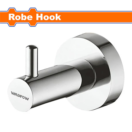 Matte Black & Chrome Plated Zinc Alloy Bathroom Robe Hook