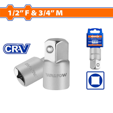 Socket Adapter 1/2in(F) X 3/4in(M) | 3/4in(F) X 1/2in(M) WAD-HT