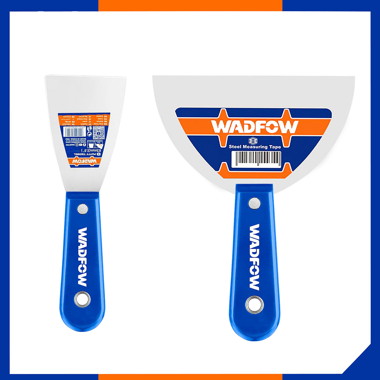 Putty Trowel Stainless With PP Plastic Handle 63mm(2.5")-150Mm(6") WAD-HT