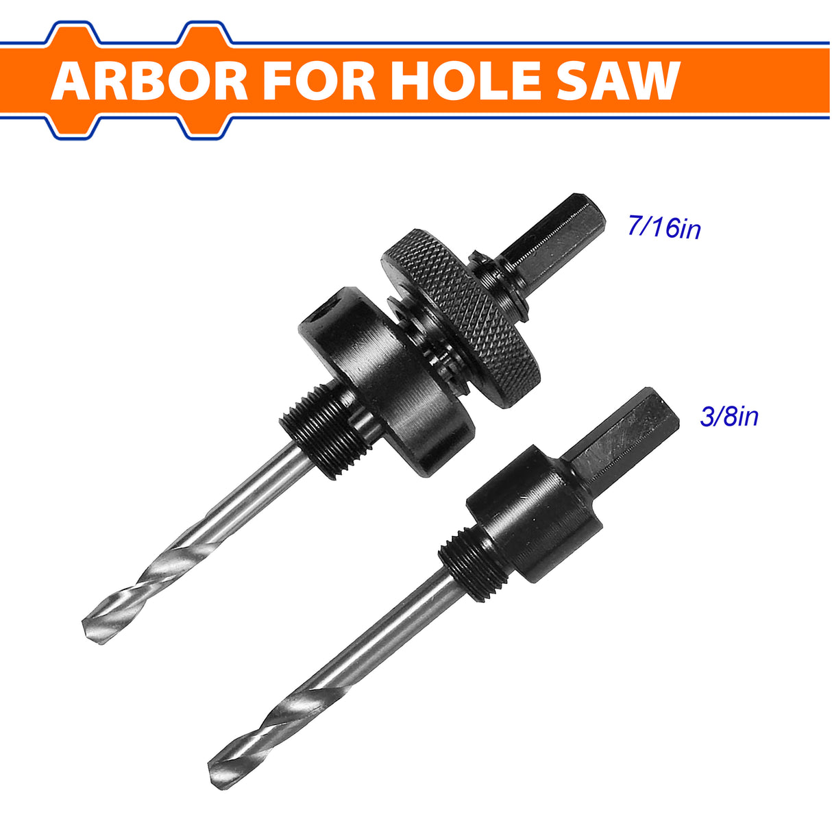 Arbor for Hole Saw ?ex 3/8in (14mm)-30mm/ 7/16in (32mm)-210mm WAD-HT