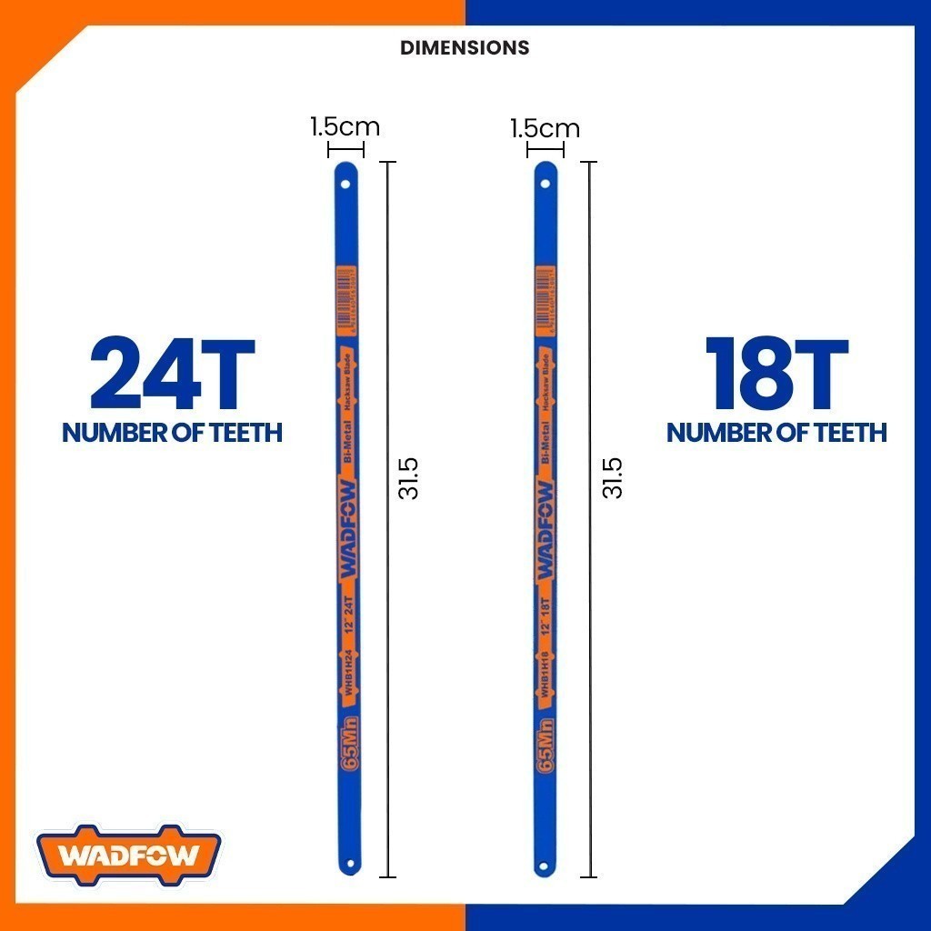 Hack Saw Bi-Metal Hacksaw Blade 18t-24t 1 Piece