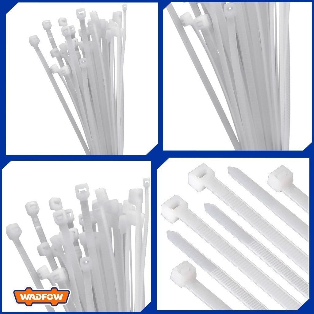 WTE3 100pcs Multipurpose Nylon Cable Ties Self Locking Zip Ties Cable 9.0mm