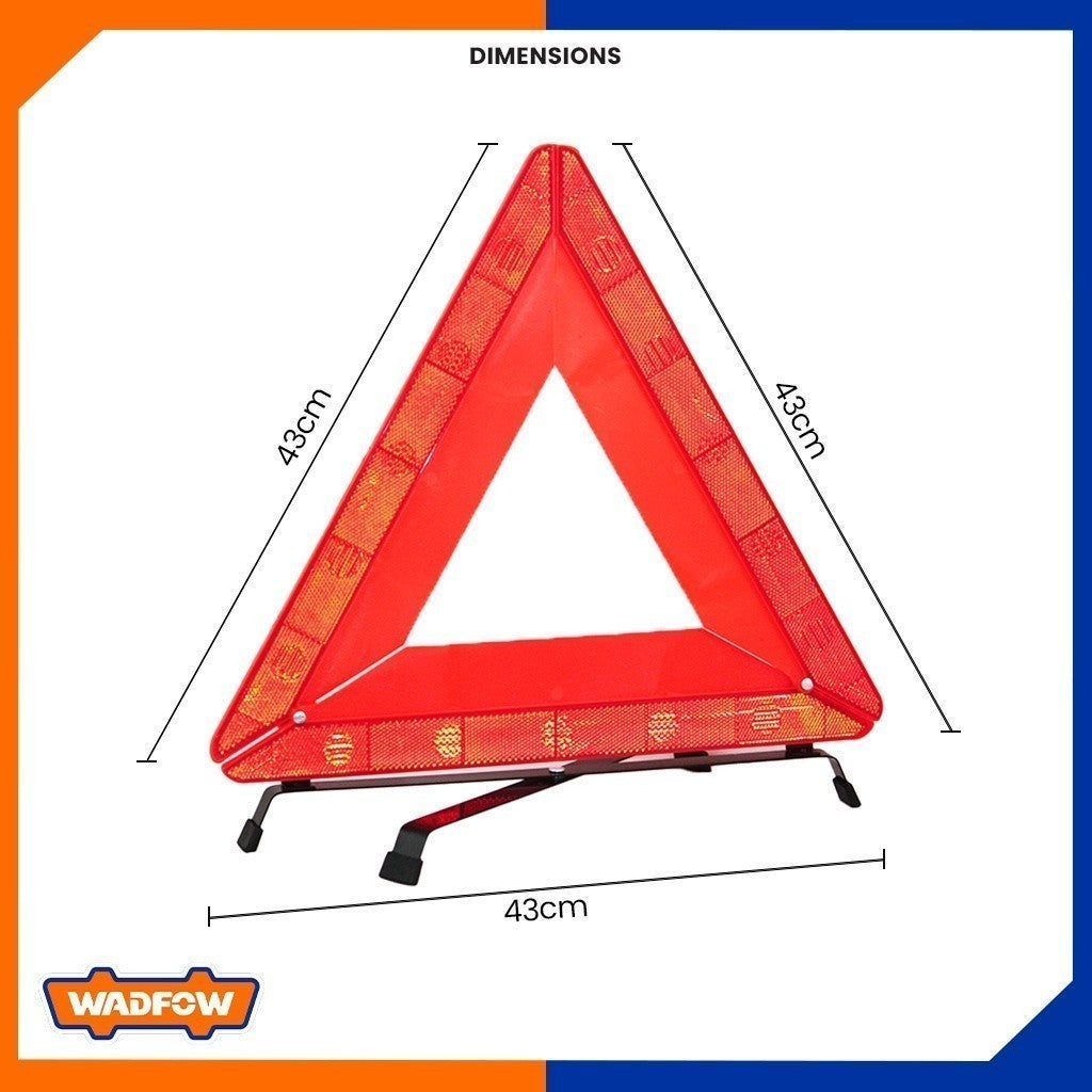 Car Emergency Breakdown Warning Triangle Red Reflective Safety Hazard WYJ3A43