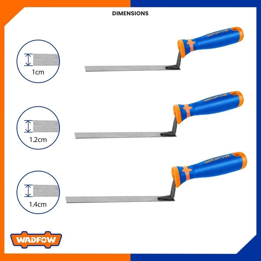 WBT13 Tuck Pointing / Joint Mortar Trowel 10mm-14mm