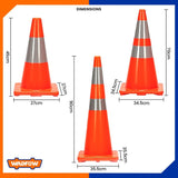 WYJ1A Reflective Collars PVC Traffic Cone 45mm-90mm WYJ1A