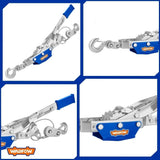 2T/4T Wire Rope Ratchet Double Hook Lifting Tool Hand Power Puller