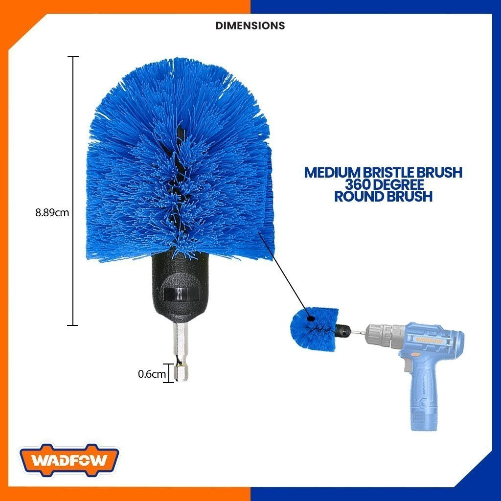 Medium Bristle Brush 360 Degree Round Brush WNY2420