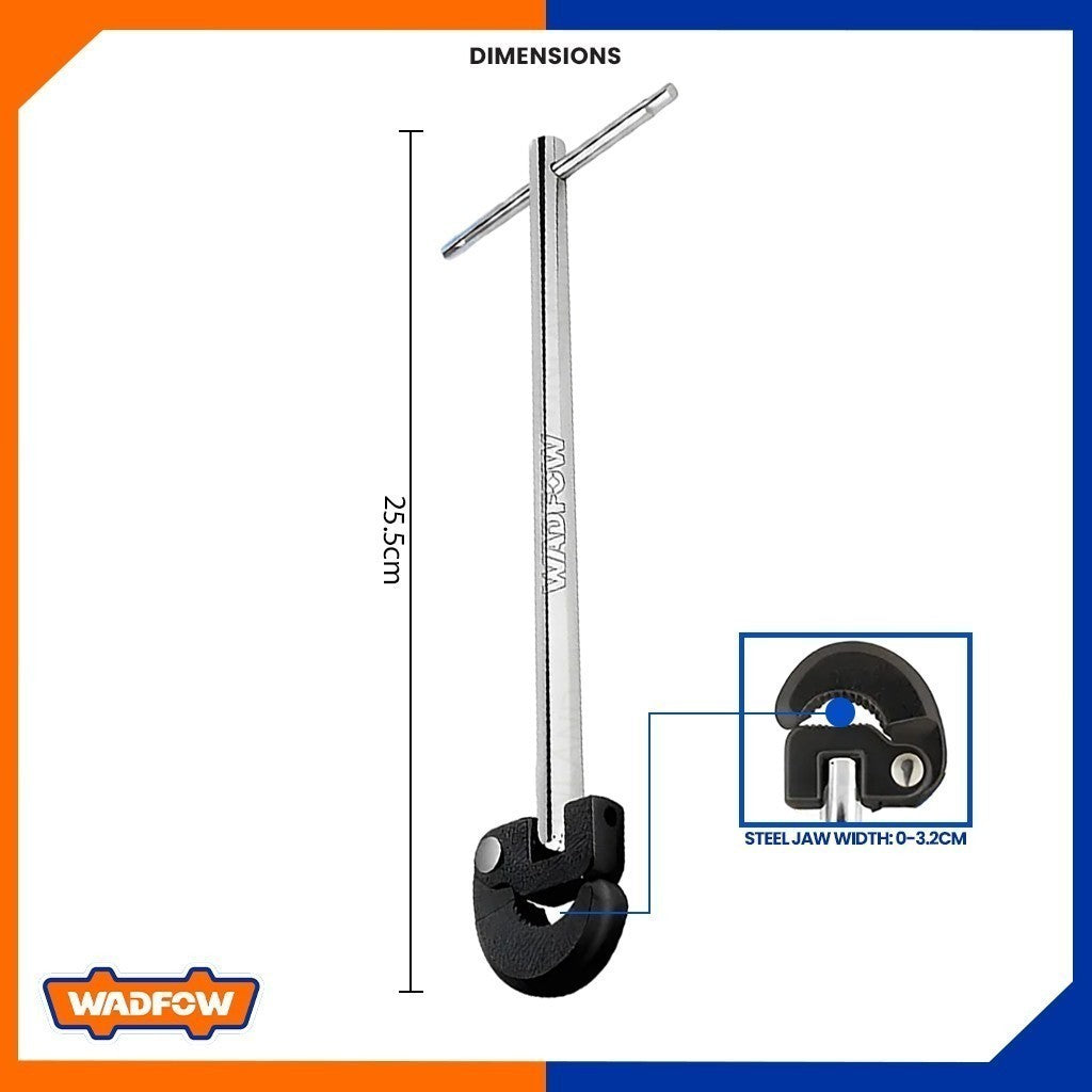 Strong & Sturdy Basin Wrench 250mm/10inch WBF1732