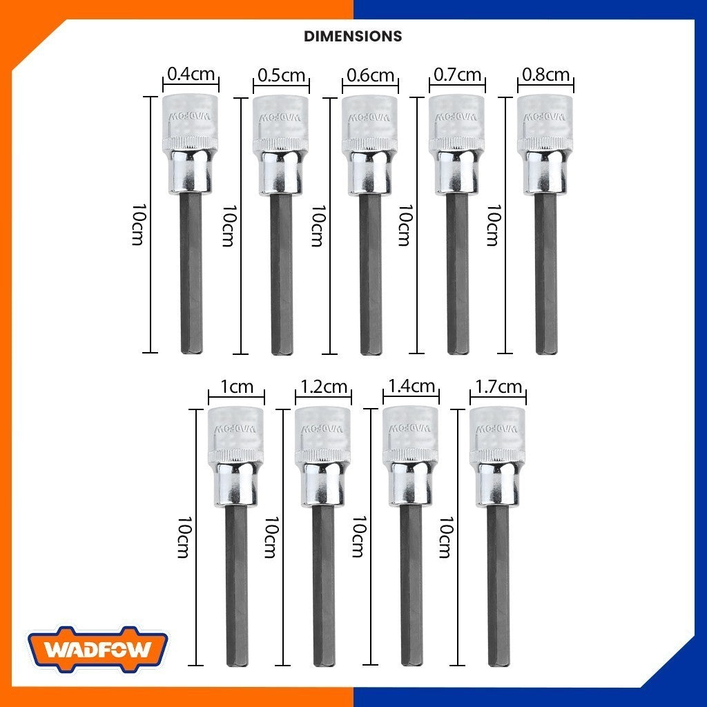 WSC520 Hexagonal 1/2" Long Hex Bit Socket