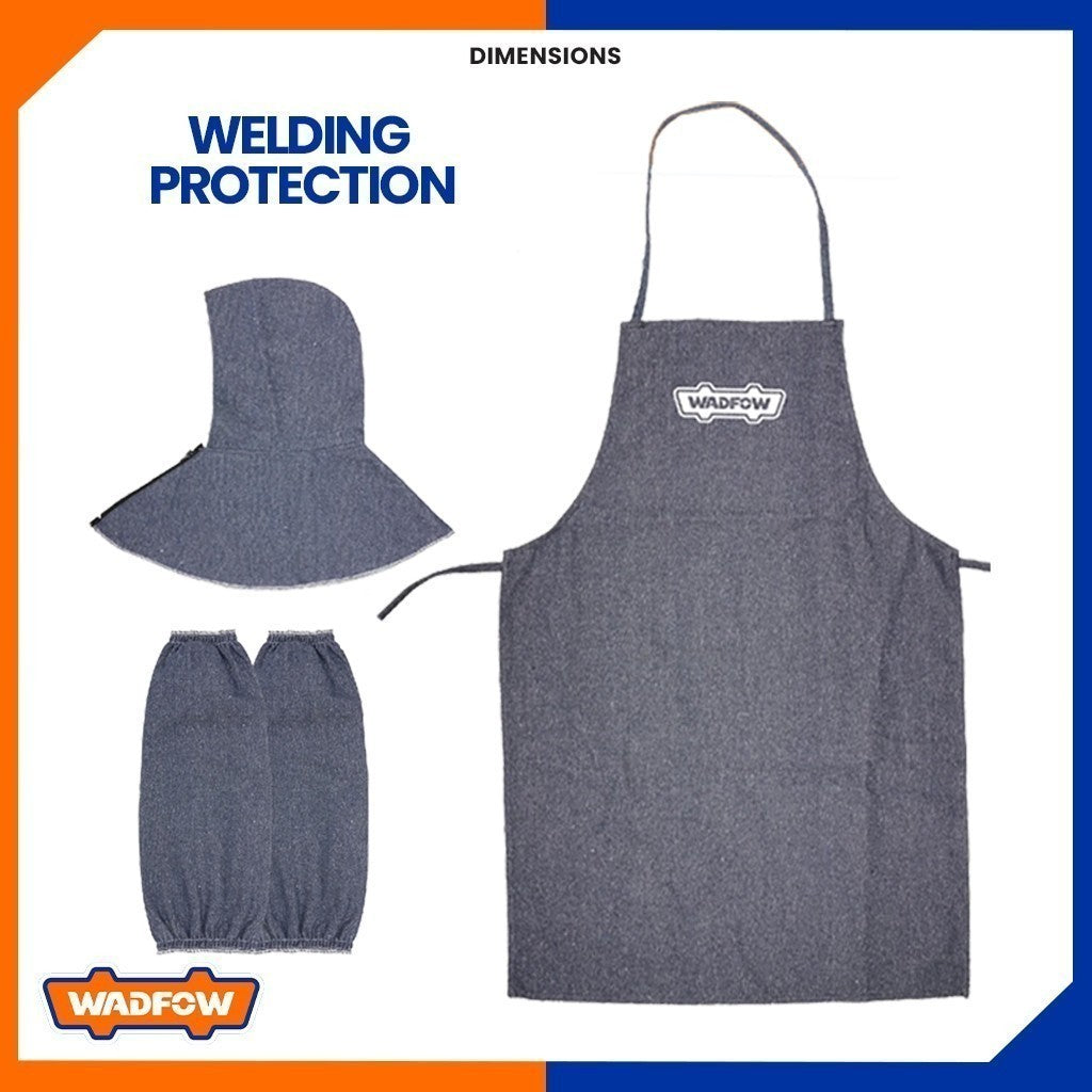 Work Set Apron Sleeve and Denim Hat For Welder WDY1803