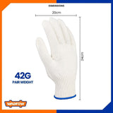 Knitted Cotton Safety Gloves 1 Piece