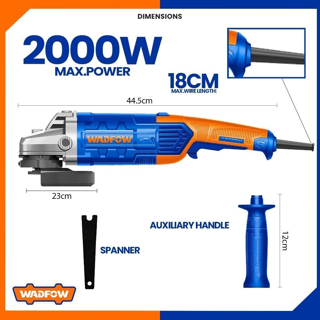 Angle Grinder 2000W WAG852001