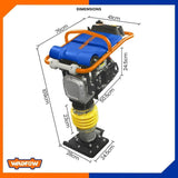 Gasoline Tamping Rammer 4.8Kw (6.5HP) (79 kgs) WTA1A80