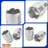 Hexagonal Socket Cr-V Quality Material 1/2 Inch