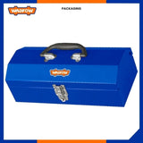 Compartment Curve Design Portable Steel Tool Box 363 x 150 x 117mm