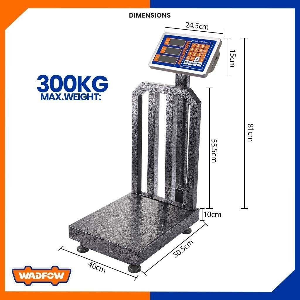 300kg Rechargeable Electronic Weighing Scale Platform Scale WEC1531