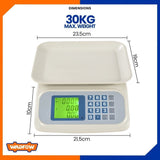 Rechargeable Digital Weighing Scale 30KG WEC1503